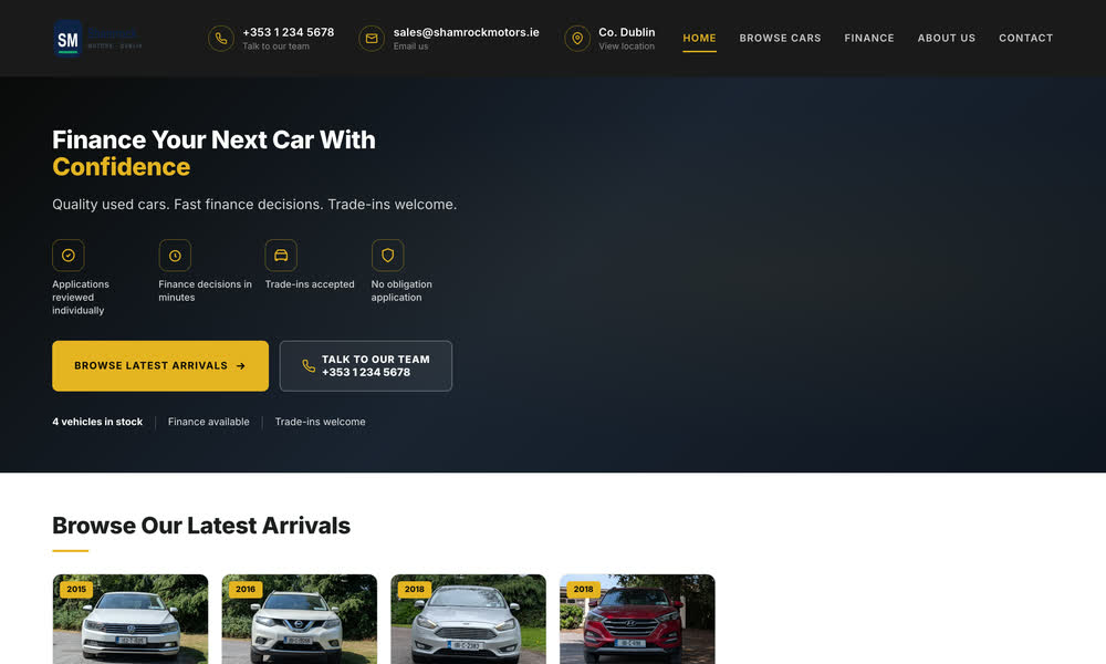 Dark dealer website theme